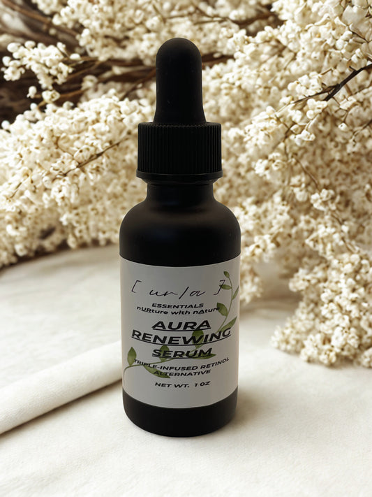 Aura Renewal Serum
(Triple-Infused Botanical Retinol Alternative)