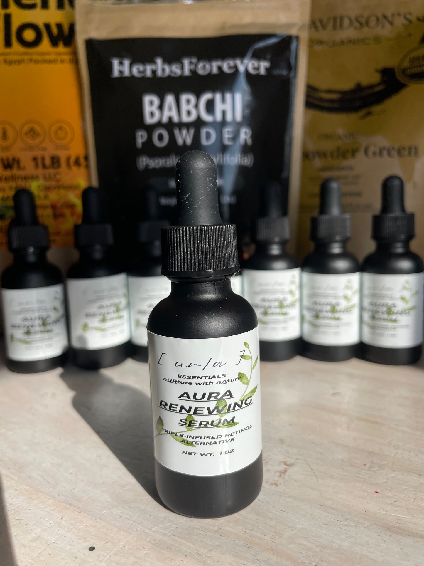 Aura Renewal Serum
(Triple-Infused Botanical Retinol Alternative)
